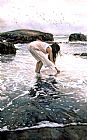 Steve Hanks Conferring with the Sea painting